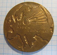 Медаль 11 кубок Европы, бадминтон, Москва 1988